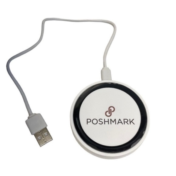 Poshmark wireless Phone Charging Pad Logo Posh Swag circle charger unit OS - Picture 1 of 5